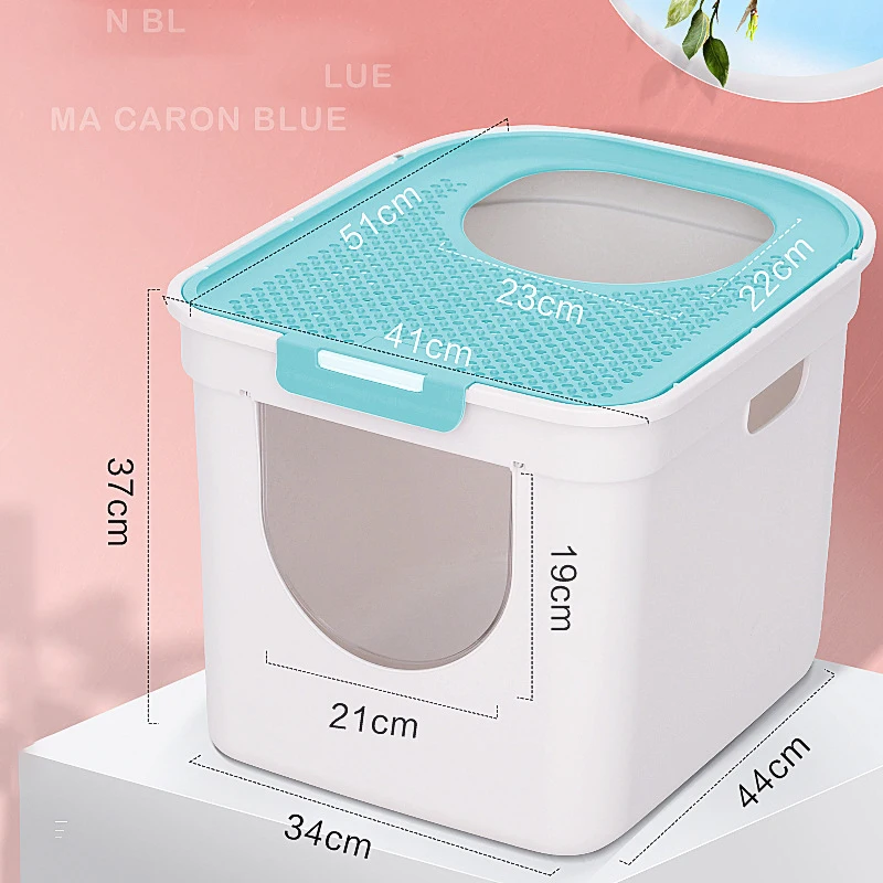 

New Cat Bedpan Anti Splash Litter Drawer Toilet Fully Closed Pets Fat Cat Toilet Cat Litter Basin Deodorant Litter Box Training