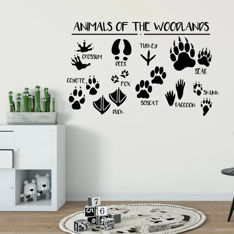 Деревянное настенное украшение для детей животные наклейки на стену малышей