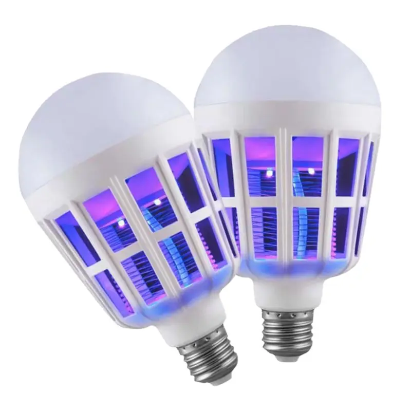 

Portable Bug Zapper Light Bulb 2 in 1 Fly Killer Lamp E27 Led Electronic Insect Mosquito Killers for Home Office Indoor Outdoor