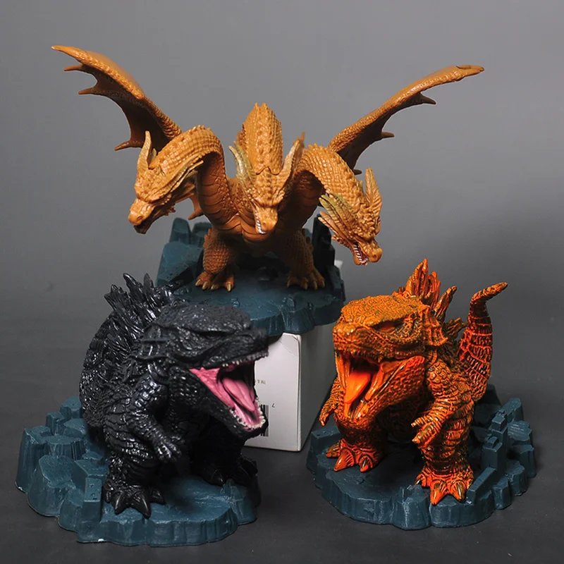 

Deformation Ghidorah & Burning 14CM Assembled Action Figure Model Collectible Toy Children Gift