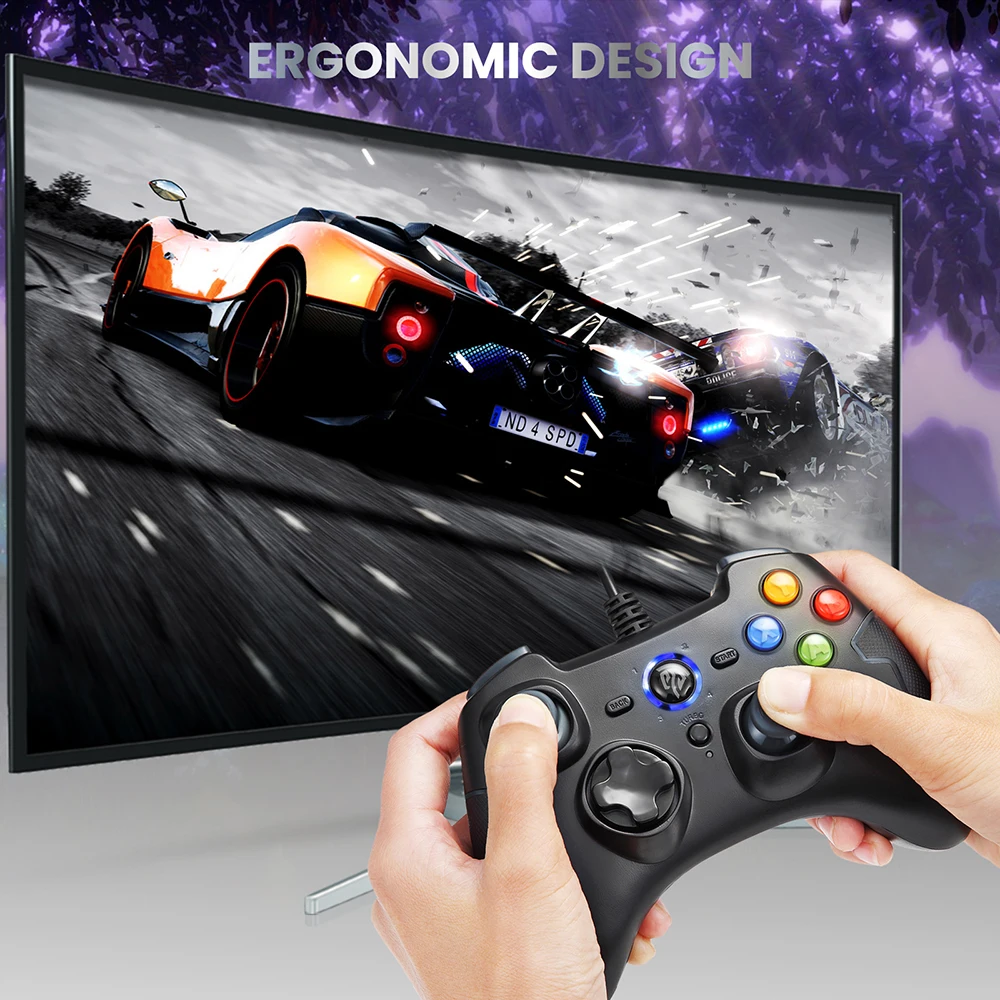 EasySMX ESM 9100 проводной геймпад для PS3 Android TV Box Phone Windows 7/8/10 вибрационный джойстик ПК и