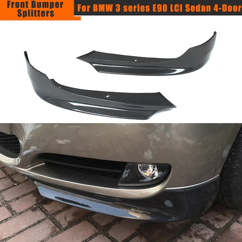 

For BMW 3 Series 325i 335i E90 LCI Sedan 4-Door Front Bumper Lip Splitters Apron Winglets Flaps Spoiler Carbon Fiber / FRP