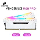 Модуль памяти CORSAIR Vengeance 16 Гб (2X8), RGB PRO, двухканальный модуль памяти DDR4, PC4, DIMM, C18, RGB, белый