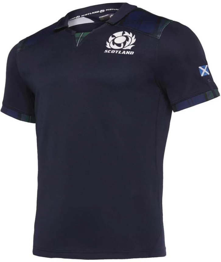 SCOTLAND RUGBY RWC Домашняя футболка для регби, размер S-5XL, принт с именами и номерами, высокое качество - Цвет: Синий