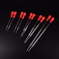 2pcs 9cm15cm20cm durable long glass dropper experiment medical pipette dropper transfer pipette with red tip