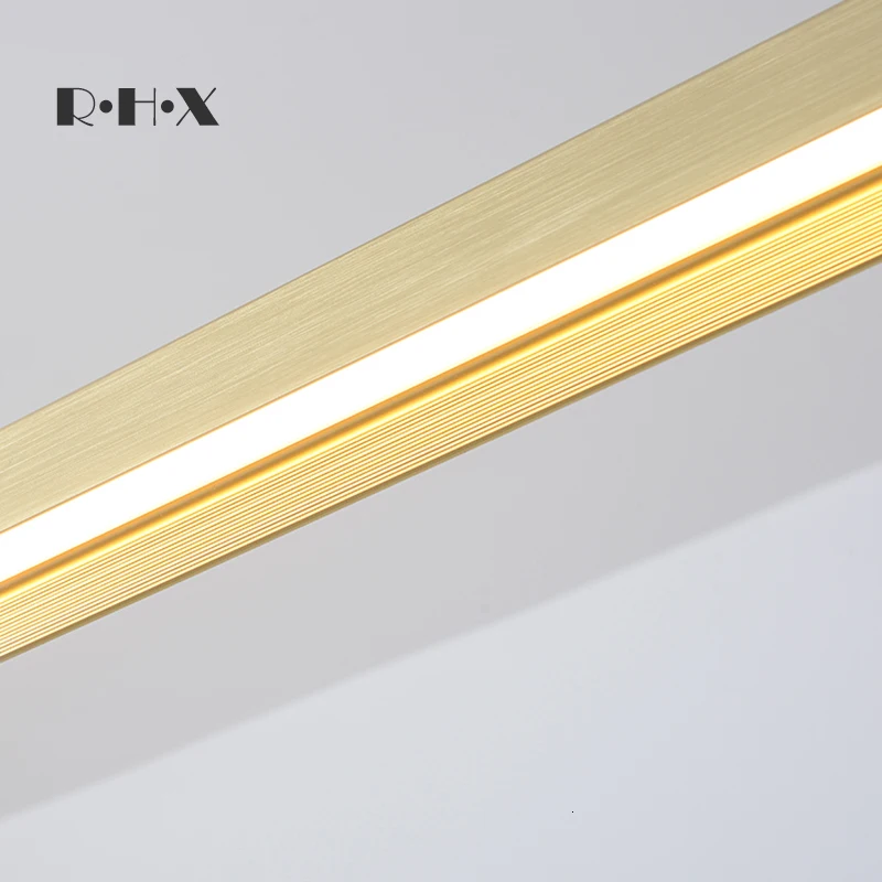 Европейский ресторан латунная Светодиодная лента Офисная люстра барная стойка