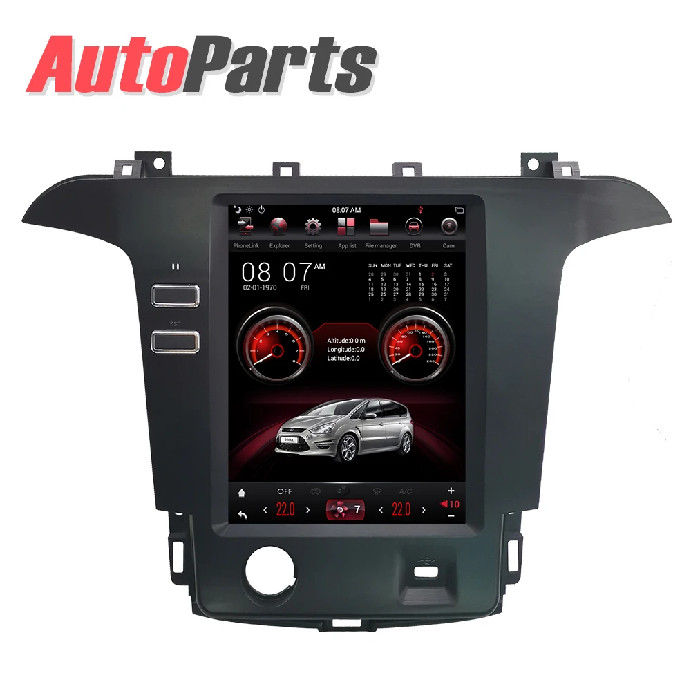 Kukuz Android 9 0 Tesla автомобильный мультимедиа для Ford S Max Galaxy 2007 2015 Dvd Gps плеер встроенное