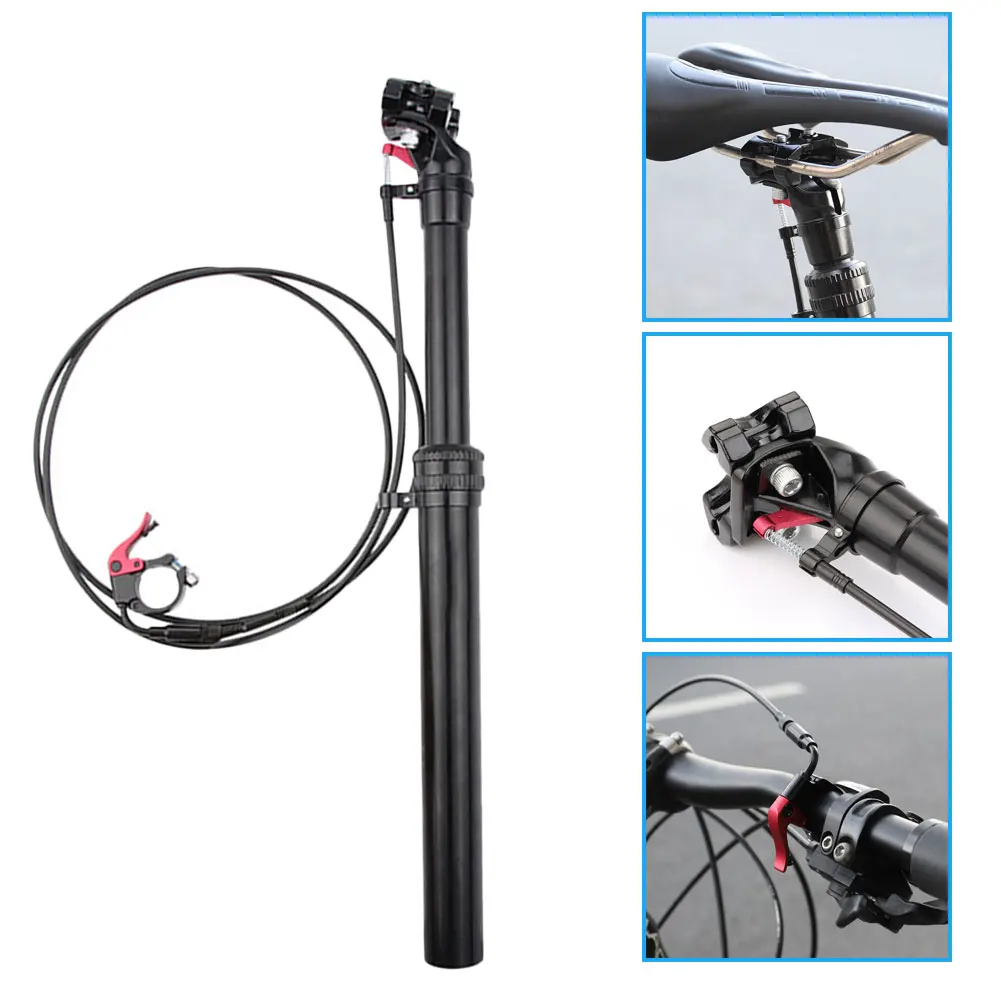 

27.2 31.6mm Wire-controlled Lifting Seat Posts Bike Dropper Hydraulic Lifting Hand Remote Control Seat Posts for MTB Road Bike