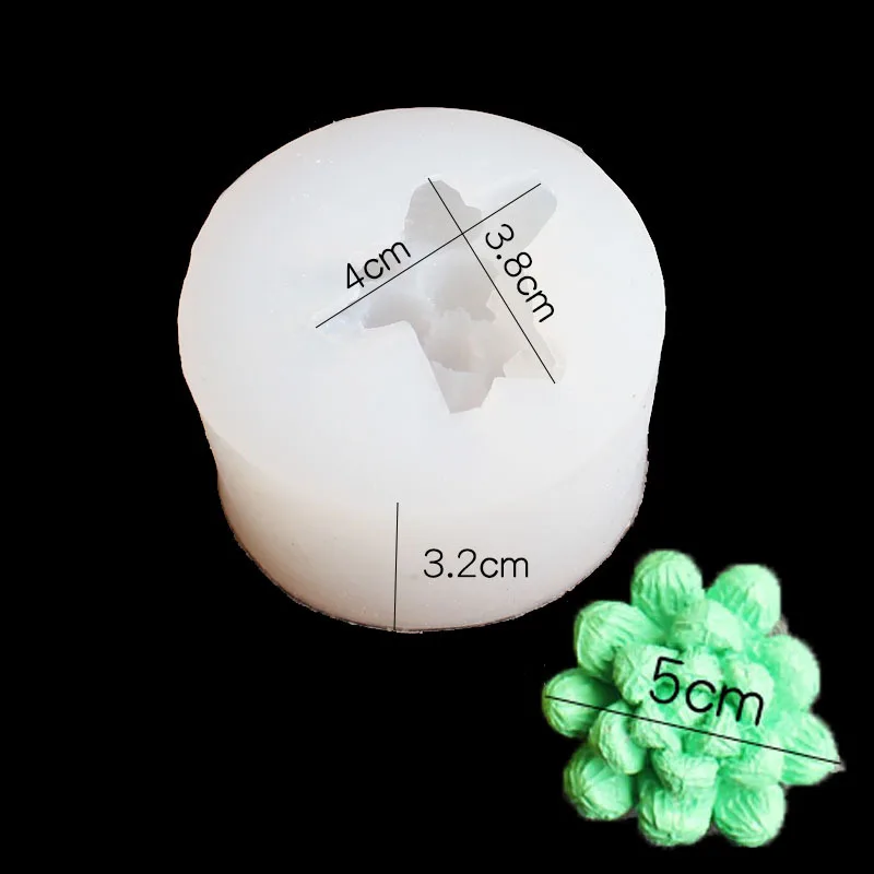 J027 Multi-slim silicone mold DIY plaster clay mold candlestick mold - Цвет: J027
