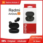 Наушники-вкладыши Xiaomi Redmi Airdots 2, Bluetooth 5,0, шумоподавление, гарнитура с микрофоном, оригинальные Airdots s, бесплатная доставка