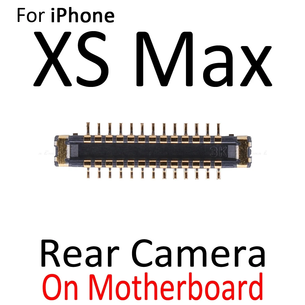 2 шт задняя камера разъем FPC для iPhone X XR XS Max на материнской плате гибкий кабель