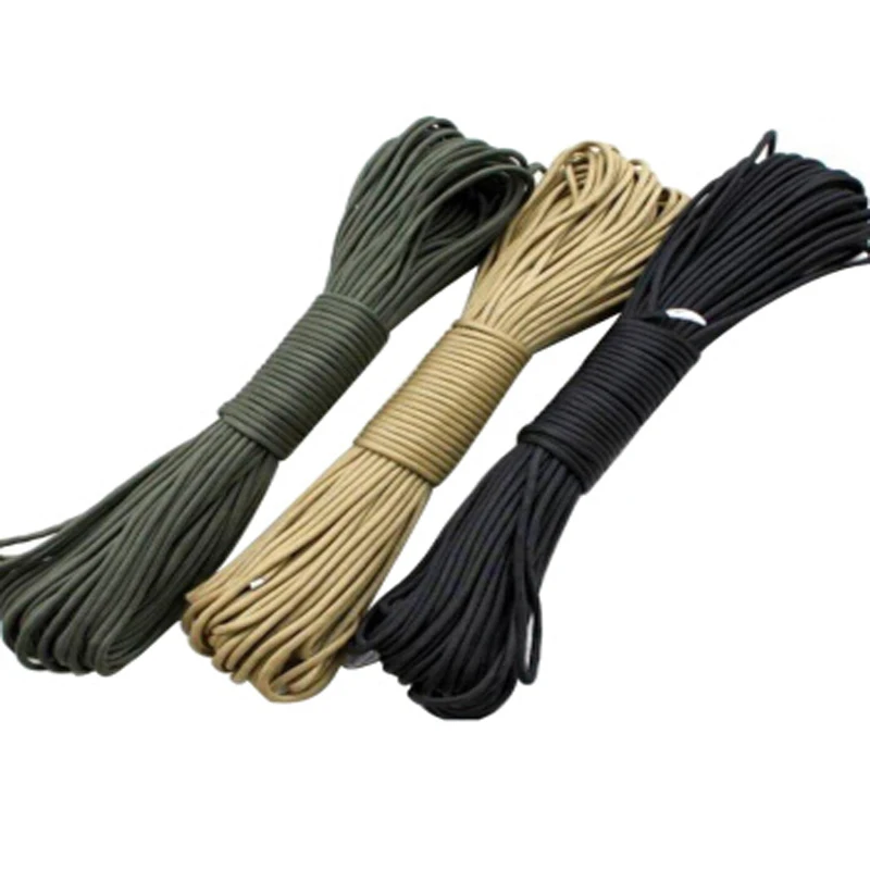 

100FT 4mm Paracord Rope Type 7 Stand Paracorde Parachute Cord Rope Outdoor Rope for Hiking Camping Survival Bracelet Kit Rope
