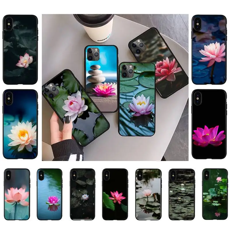 

lotus flower Phone Case Fashion Knockproof Case For iPhone 11 8 7 6S Plus X XS MAX 5S se 2020 11 12pro max xr Coque
