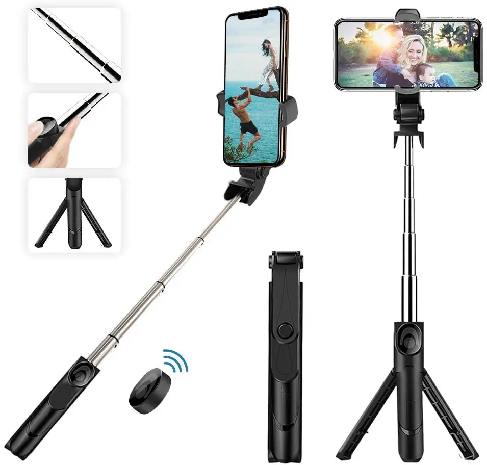 Беспроводная Bluetooth селфи-палка штатив с дистанционным управлением для iPhone Huawei