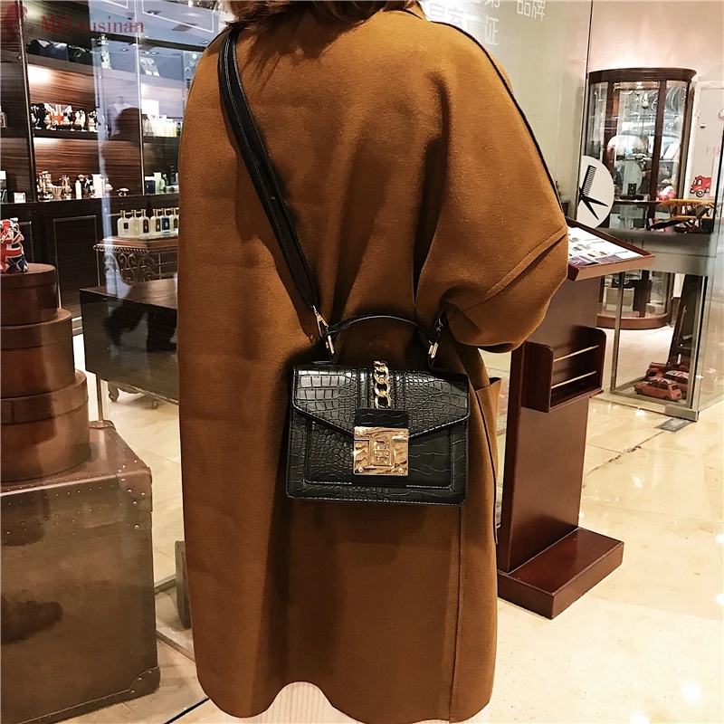 Women Bag Female Leather Handbags Small Messenger Bag Chain Flip Tote Crossbody Bags for Women Vintage Shoulder Bag Bolsos