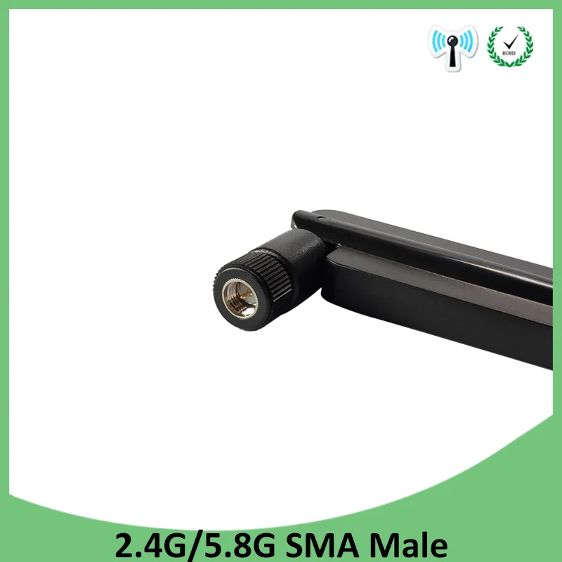 2 4g 20 шт 4 GHz 5GHz 5 8 Ghz wifi антенна 8dBi SMA разъем wi fi ghz 5G 8G + 21 см RP кабель с хвостом|Антенны