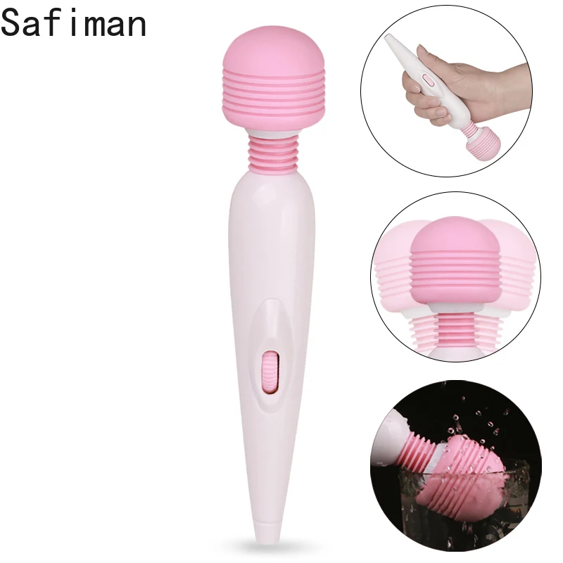 Регулируемый секс продукт HEYIYI Мощный Тихий Вибрационный массажер AV вибратор для