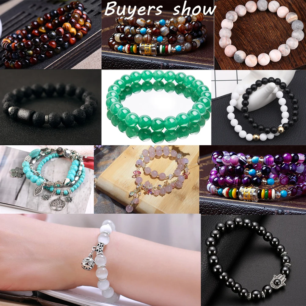 

Lake Blue Natural Sea Sediment Jaspers Stone Beads 4 6 8 10 12mm Spacer Loose Beads for Jewelry Making DIy Necklace Accessories