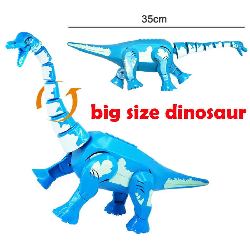 8 PCS/Lot Jurassic Dinosaurs Toys World Tyrannosaurus Rex Pterosaur Velociraptor Assemble Building Blocks Gift for Boys Kids | Игрушки и