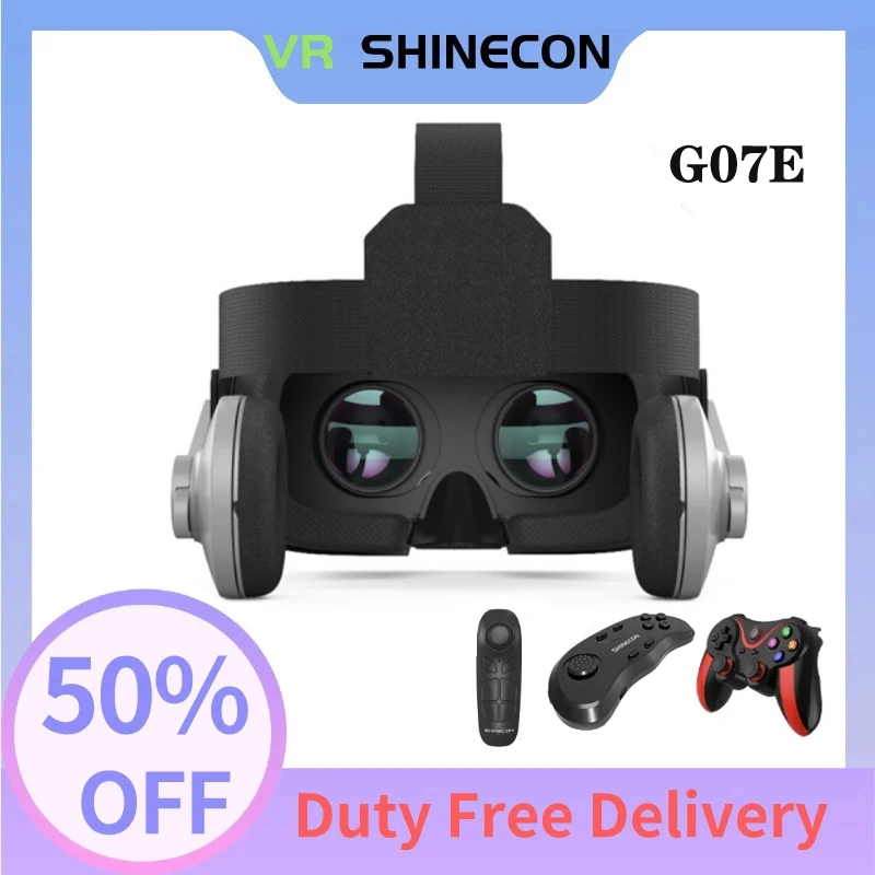 Новые очки виртуальной реальности 3D VR Shinecon для iPhone Android смартфона гарнитура шлем