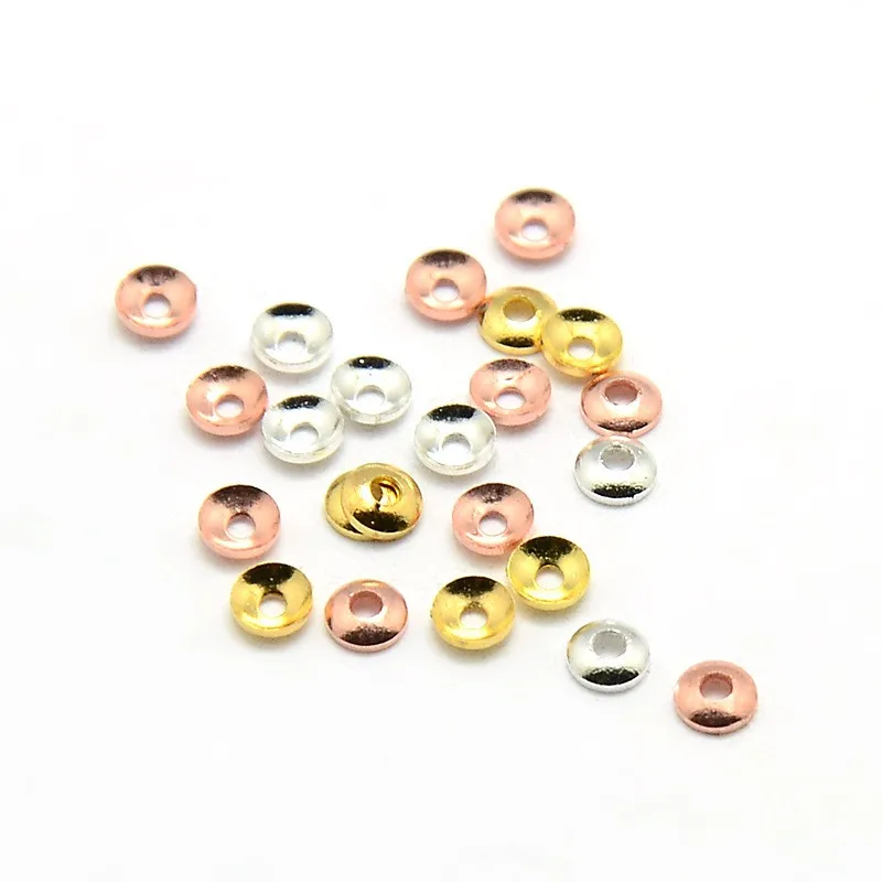 

2000pcs 3mm Brass Tiny Bead Caps Cones Small Loose Spacer Bead Caps Cone for Jewelry Making DIY Findings 3x0.8mm Hole: 1mm