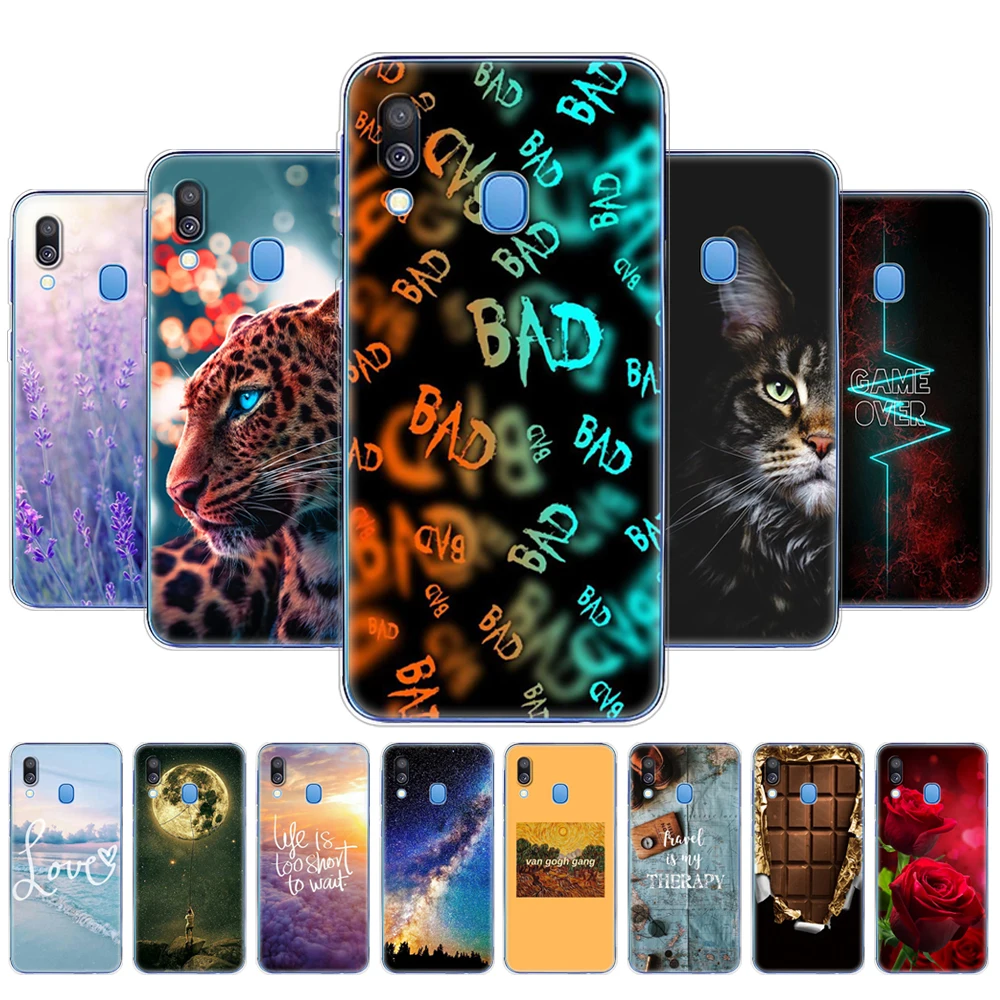 

Case For Samsung A40 Case Soft Silicone Back Cover Phone Case For Samsung Galaxy A40 GalaxyA40 A 40 A405 SM-A405F A405F Cartoon