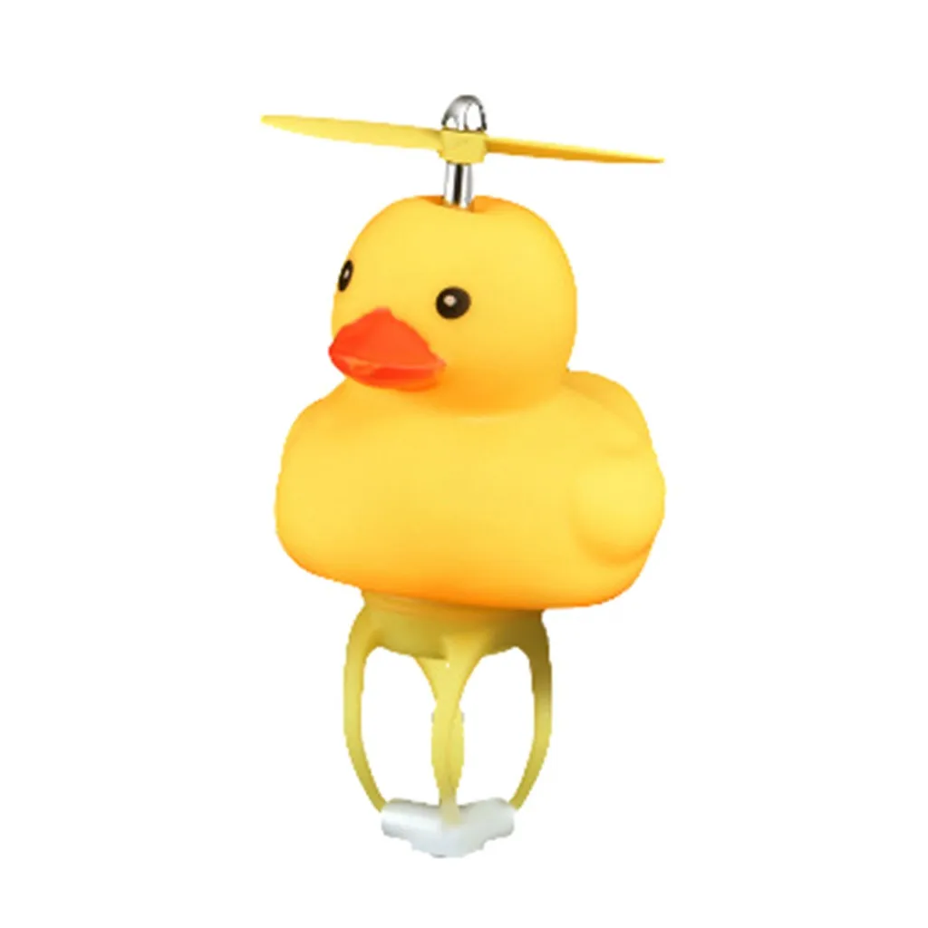 Уличный светильник в форме желтой утки велосипедный колокольчик светящаяся
