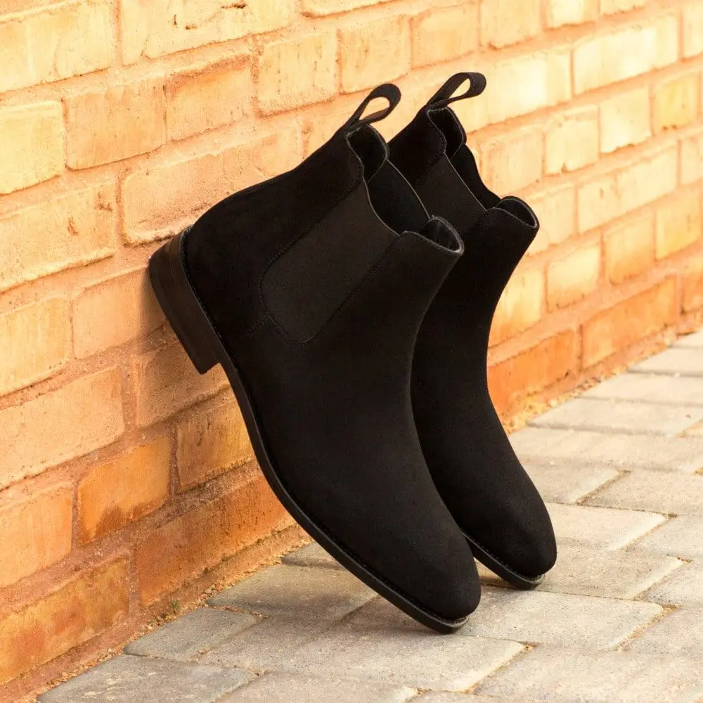 

Men's Chelsea Boots Suede Classic Men's Shoes Comfortable Slip-on Concise Zapato Tenis De Seguridad Mujer Boots Mens KR007