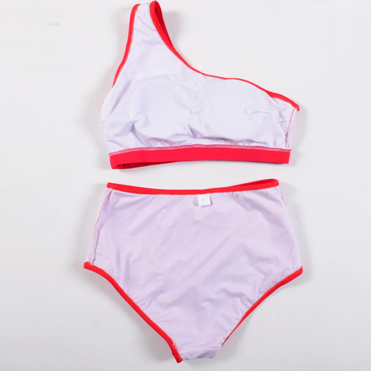 

EIIGSSG2021 ladies swimwear Europe the United States sexy one-shoulder split high waist swimsuit female bikini swimsuit fema