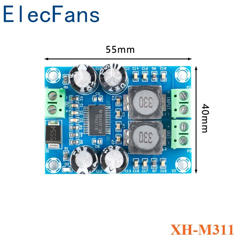 XH-M314 TPA3118 2x45 Вт 60 12 в 24 стерео аудио Bluetooth цифровой усилитель мощности плата XH-M312