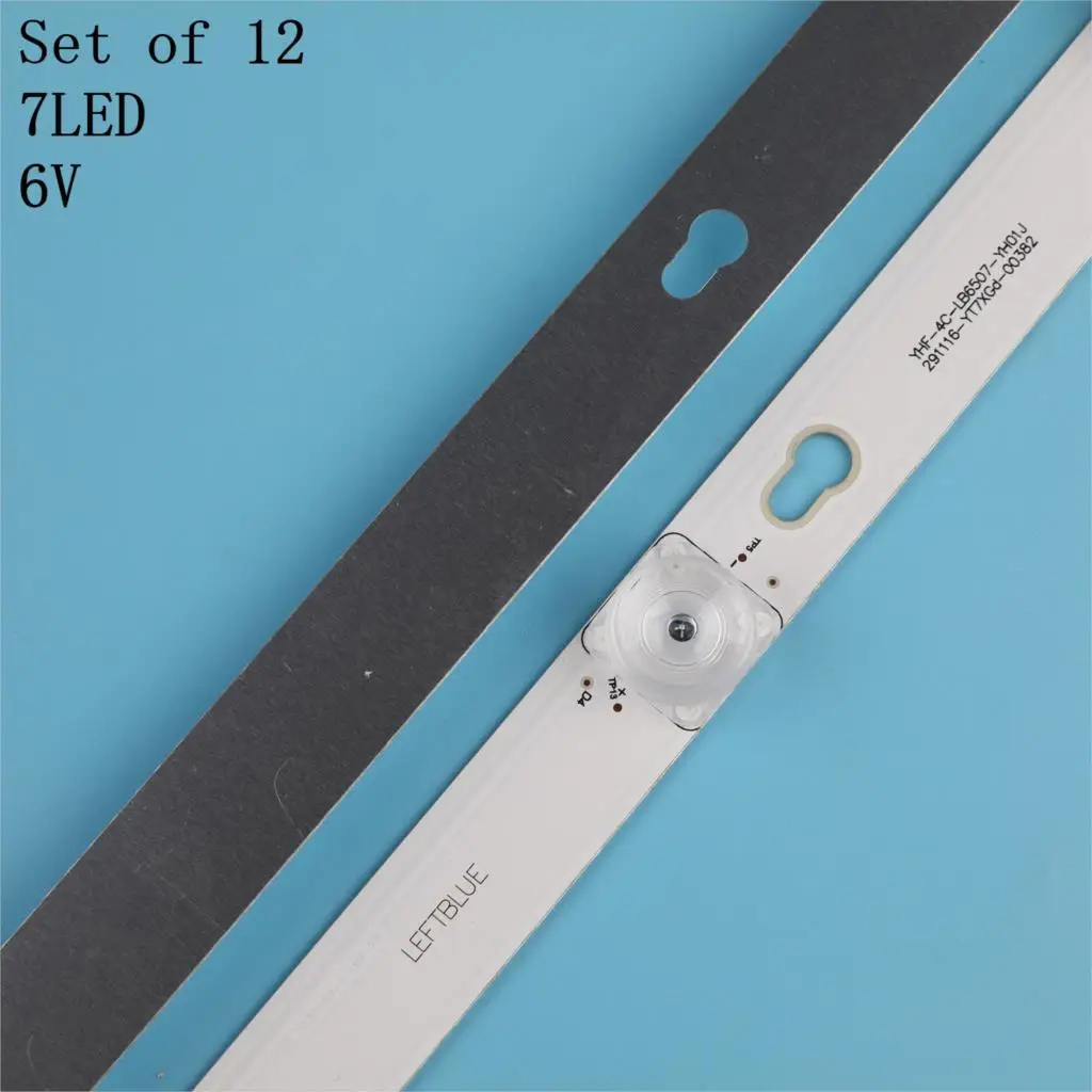 

72pcs LED backlight strip 7 lamp for TCL 65A730U TCL-TOT-65D2900-12X7-3030 4C-LB6507-YH04J