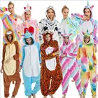 Жираф панда кигуруми комбинезон пижамы для взрослых животных Косплей комбинезоны пижамы для детей мальчиков девочек Комбинезон Единорог одежда для сна