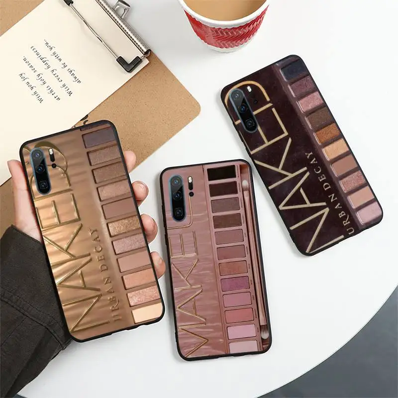 

Eyeshadow Palette Make-up Phone Case For Huawei honor Mate P 10 20 30 40 i 9 8 pro x Lite smart 2019 nova 5t