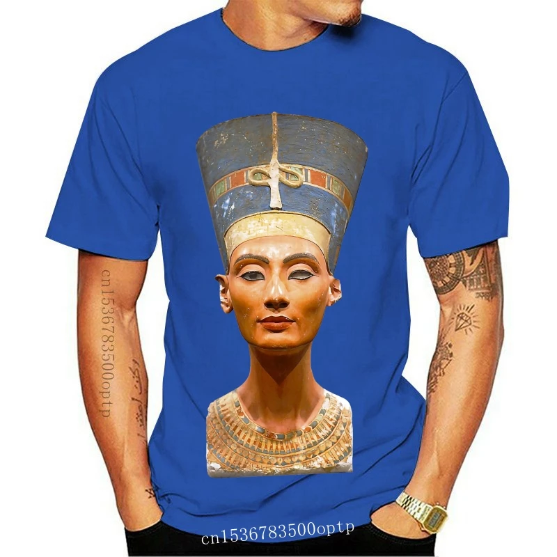 New Brand Cotton Men Basic Tops Queen Nefertiti - Ancient Egypt - Berlin Bust Statue Egyptian Art Funny T Shirt