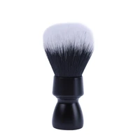 yaqi black color heavy metal handle synthetic hair tuxedo knot shave brush for men shaving