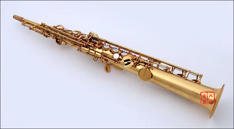 Фото Germany Keilwerth ST110 Soprano Straight Tube Saxophone Brass Gold Lacquer B Tune Sax With Mouthpiece Professional Instrument №1