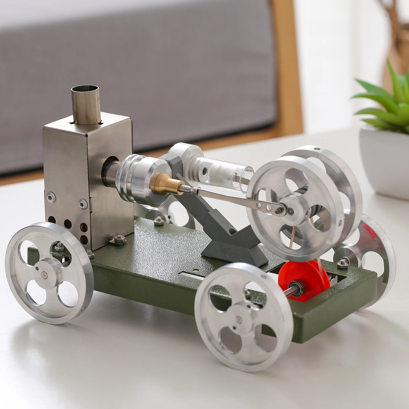 DIY model car kit not equipped with hot gas Stirling engine motor educational toy science experiment teaching aid gift | Игрушки и хобби