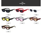 Солнцезащитные очки в стиле ретро для женщин, велосипедные маленькие солнечные очки в прямоугольной оправе, UV400, летние дорожные модные пляжные очки