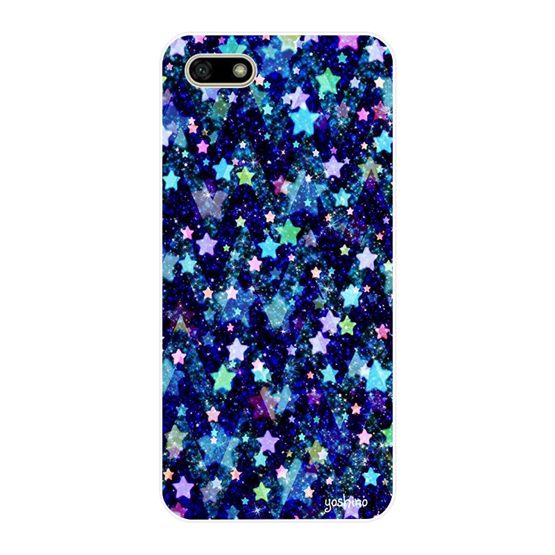 64AA Блестящий граффити Мягкий Силиконовый ТПУ чехол для телефона Huawei Honor 7A PRO 5 45 7 7C