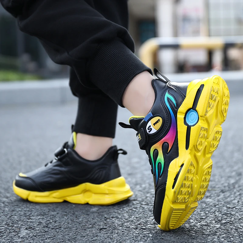 

Soft comfortable shoe pu +mesh sneaker rubber unisex girls boys kids shoe flexible casual shoes all seasons teni toddler shoe