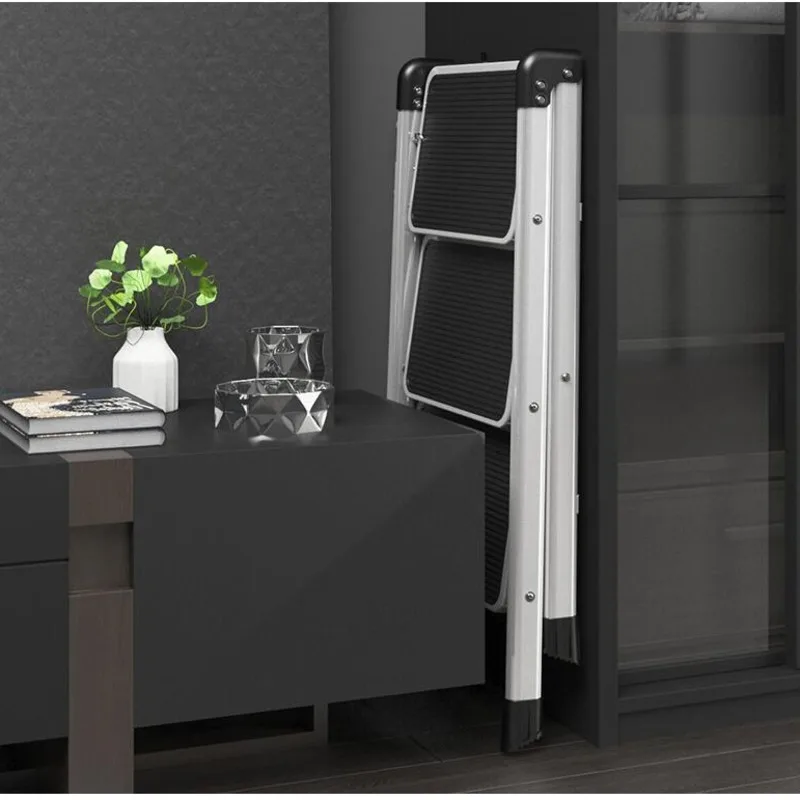 

Household folding telescopic herringbone ladder multifunctional climbing ladder thickening three or four step ladder stool