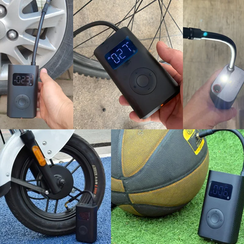 xiaomi mijia Portable Electric Air Compressor 1S Led Type-C inflator multitool air pump for bike Automotive car 12V smart home |