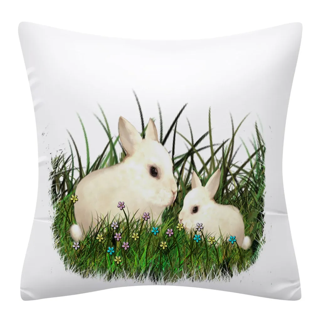 Пасхальный кролик печати наволочка полиэстер диван автомобиля домашний декор