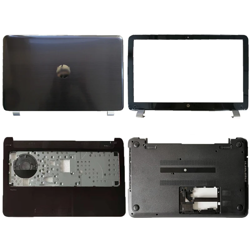 

Новинка для hp pavilion 15-n TPN-Q129 q130 q132 портативная задняя крышка ЖК-дисплея/передняя рамка/петли/Подставка для рук/Нижняя крышка