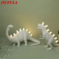 oufula table lamps led resin contemporary creative cartoon dinosaur decoration desk light for home