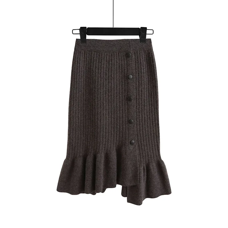 2019 женская осенняя и зимняя новая шерстяная утолщенная Асимметричная элегантная