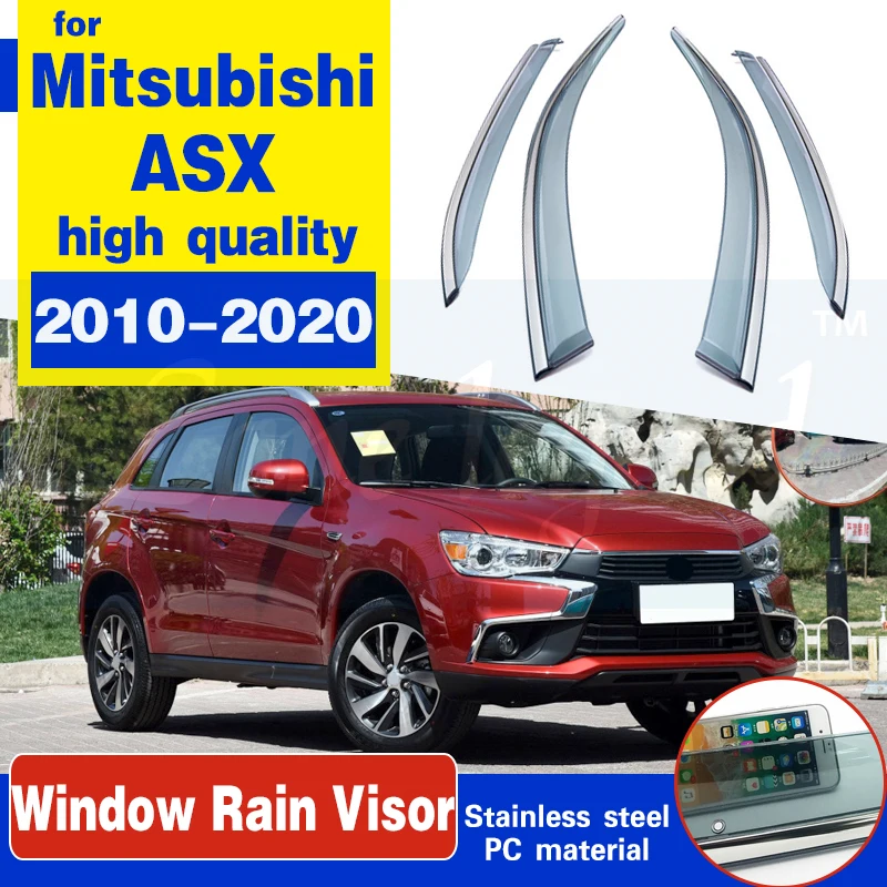 

Side Window Deflectors For Mitsubishi ASX 2010 2011 2012 2013 2014 2015 2016 2017 2018 2019 2020 Sun Rain Deflector Guards