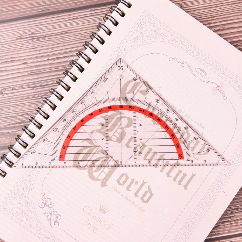 

15cm Students Stationery Office Multi-function Set Square Triangle Multifunctional Ruler Protractor Triangle Coordinate Rulers