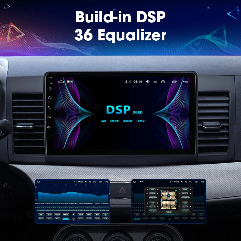 JMCQ 10 &quotRDS для Mitsubishi Lancer 2 2007-2012 автомобильное радио 4G Wifi Android плеер GPS Мультимедиа
