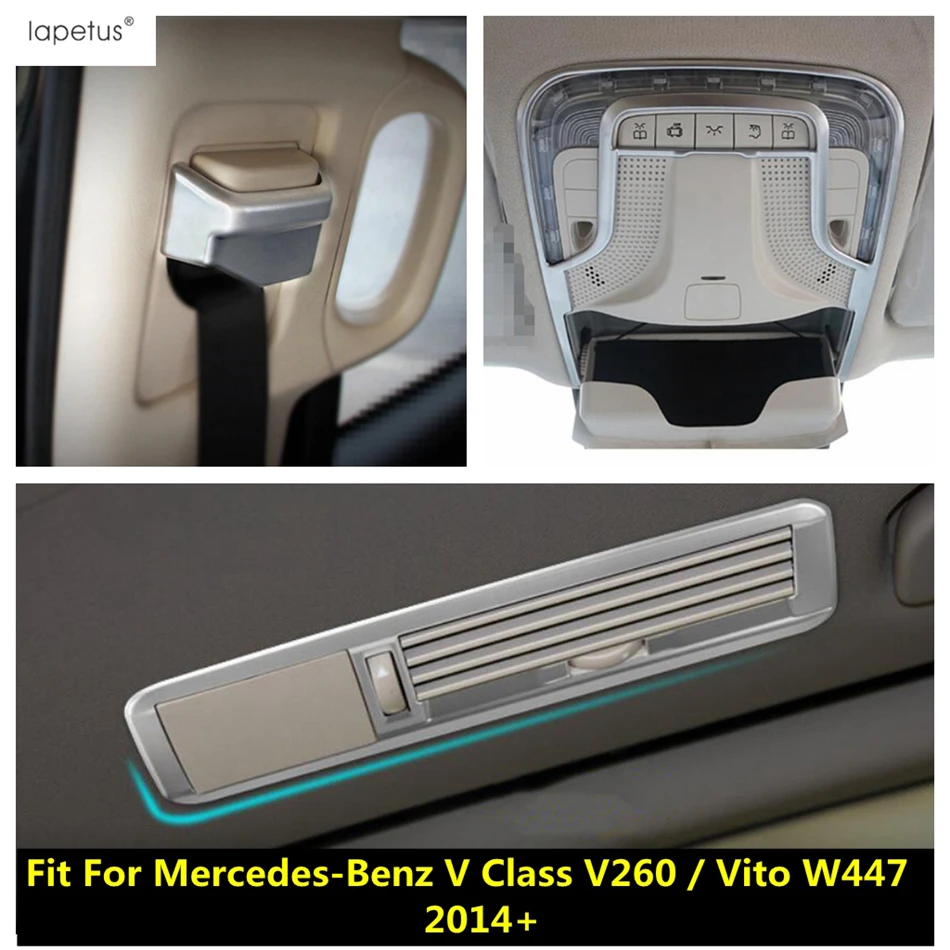 

Seat Belt Cap Reading Light Rear Roof Air AC Vent Cover Trim Accessories For Mercedes-Benz V Class V260 / Vito W447 2014 - 2021